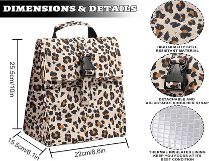 Insulated Foldable Lunch Bag- Lightweight Portable with Adjustable Shoulder Strap Lunch Box for Men, Women, Office, Work, Picnic, Hiking and Beach