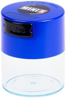 TIGHTPAC MINIVAC Portable Vacuum Seal Airtight Container – Keeps Coffee Beans, Grounds, Tea, Spices & Herbs Fresh Longer – Travel-Ready, NSF-Certified Food-Grade Storage, 10 to 30 Grams, White