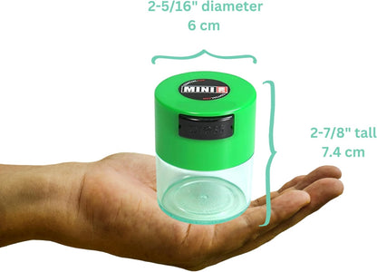 TIGHTPAC MINIVAC Portable Vacuum Seal Airtight Container – Keeps Coffee Beans, Grounds, Tea, Spices & Herbs Fresh Longer – Travel-Ready, NSF-Certified Food-Grade Storage, 10 to 30 Grams, White