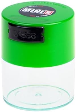 TIGHTPAC MINIVAC Portable Vacuum Seal Airtight Container – Keeps Coffee Beans, Grounds, Tea, Spices & Herbs Fresh Longer – Travel-Ready, NSF-Certified Food-Grade Storage, 10 to 30 Grams, White