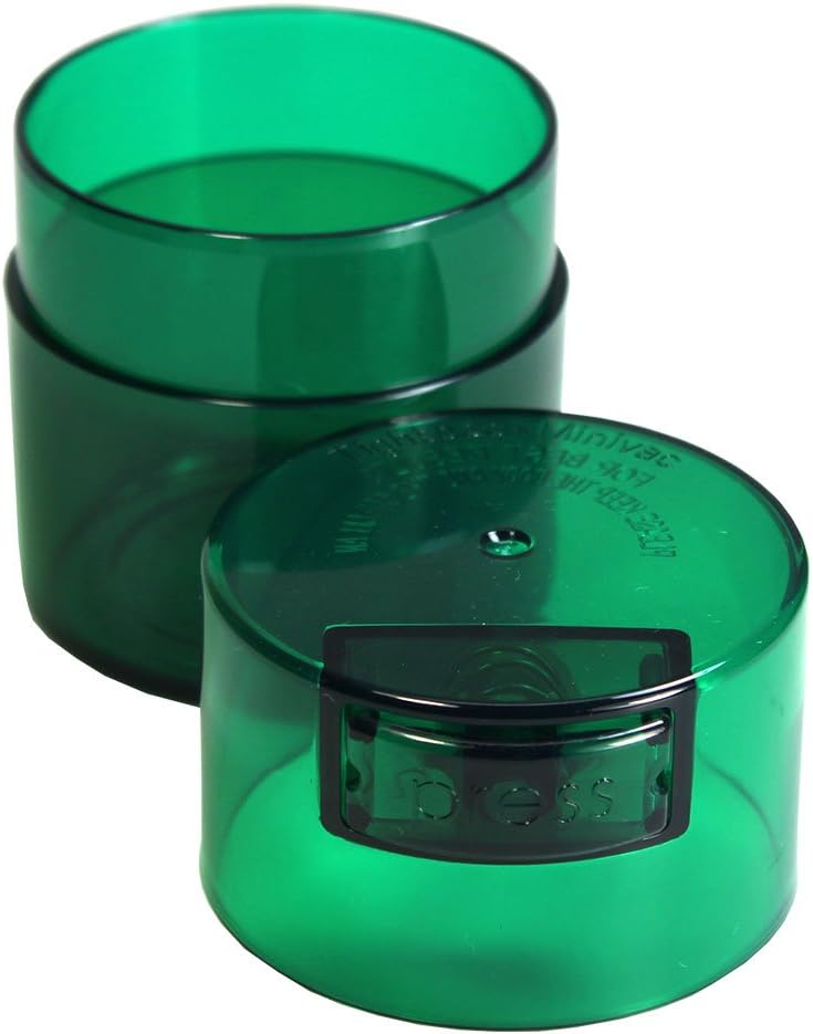 TIGHTPAC MINIVAC Portable Vacuum Seal Airtight Container – Keeps Coffee Beans, Grounds, Tea, Spices & Herbs Fresh Longer – Travel-Ready, NSF-Certified Food-Grade Storage, 10 to 30 Grams, White