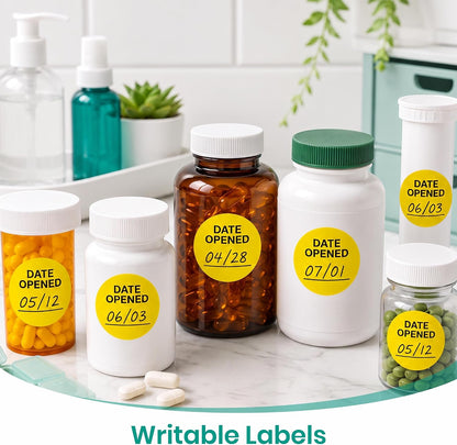 Date Opened Medication Instruction Lables Stickers 0.78 x 1.57 Inch