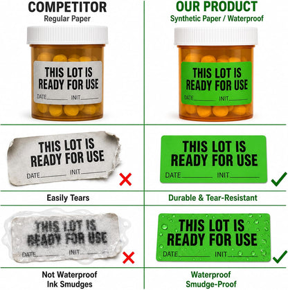 Date Opened Medication Instruction Lables Stickers 0.78 x 1.57 Inch