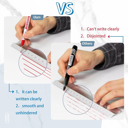 Long Head Deep Hole Marker Pens,20mm Long Nib Marker, Longs Nose Markers, Waterproof Construction Markers Marking Tool,Permanent Markers Carpenter Ink marker Pens,Metal marking Pens