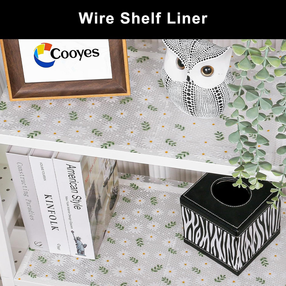 Shelf Liner – Premium Non-Adhesive Cabinet & Drawer Liner for Kitchen – Waterproof Shelf Paper with Modern Pattern – Durable EVA Cabinet Mat – Easy to Cut （11.8" W x 120" L）
