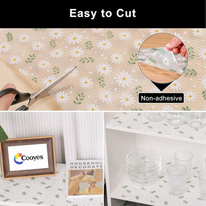 Shelf Liner – Premium Non-Adhesive Cabinet & Drawer Liner for Kitchen – Waterproof Shelf Paper with Modern Pattern – Durable EVA Cabinet Mat – Easy to Cut （11.8" W x 120" L）