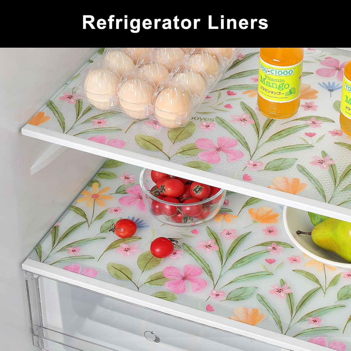 Shelf Liner – Premium Non-Adhesive Cabinet & Drawer Liner for Kitchen – Waterproof Shelf Paper with Modern Pattern – Durable EVA Cabinet Mat – Easy to Cut （11.8" W x 120" L）