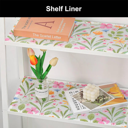 Shelf Liner – Premium Non-Adhesive Cabinet & Drawer Liner for Kitchen – Waterproof Shelf Paper with Modern Pattern – Durable EVA Cabinet Mat – Easy to Cut （11.8" W x 120" L）