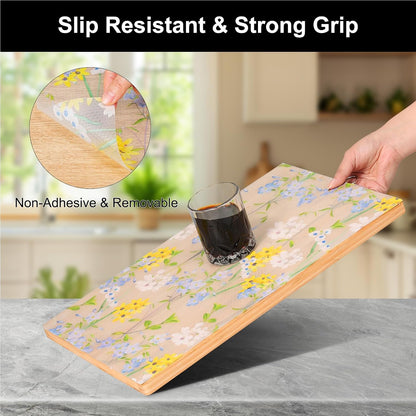 Shelf Liner – Premium Non-Adhesive Cabinet & Drawer Liner for Kitchen – Waterproof Shelf Paper with Modern Pattern – Durable EVA Cabinet Mat – Easy to Cut （11.8" W x 120" L）