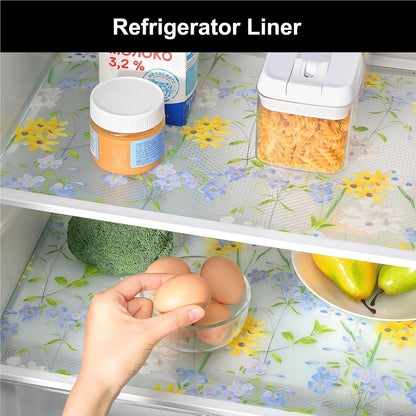 Shelf Liner – Premium Non-Adhesive Cabinet & Drawer Liner for Kitchen – Waterproof Shelf Paper with Modern Pattern – Durable EVA Cabinet Mat – Easy to Cut （11.8" W x 120" L）