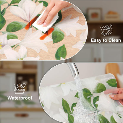 Shelf Liner – Premium Non-Adhesive Cabinet & Drawer Liner for Kitchen – Waterproof Shelf Paper with Modern Pattern – Durable EVA Cabinet Mat – Easy to Cut （11.8" W x 120" L）