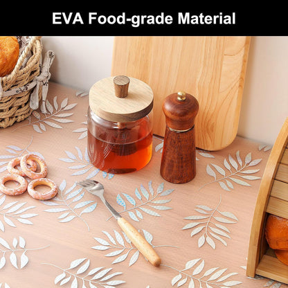 Shelf Liner – Premium Non-Adhesive Cabinet & Drawer Liner for Kitchen – Waterproof Shelf Paper with Modern Pattern – Durable EVA Cabinet Mat – Easy to Cut （11.8" W x 120" L）
