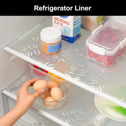 Shelf Liner – Premium Non-Adhesive Cabinet & Drawer Liner for Kitchen – Waterproof Shelf Paper with Modern Pattern – Durable EVA Cabinet Mat – Easy to Cut （11.8" W x 120" L）