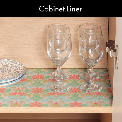 Shelf Liner – Premium Non-Adhesive Cabinet & Drawer Liner for Kitchen – Waterproof Shelf Paper with Modern Pattern – Durable EVA Cabinet Mat – Easy to Cut （11.8" W x 120" L）