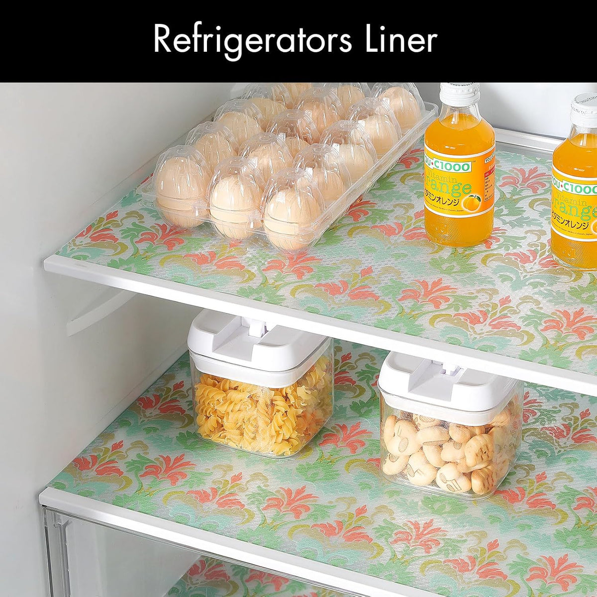 Shelf Liner – Premium Non-Adhesive Cabinet & Drawer Liner for Kitchen – Waterproof Shelf Paper with Modern Pattern – Durable EVA Cabinet Mat – Easy to Cut （11.8" W x 120" L）