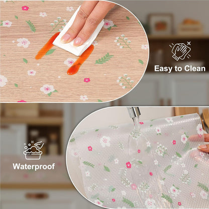 Shelf Liner – Premium Non-Adhesive Cabinet & Drawer Liner for Kitchen – Waterproof Shelf Paper with Modern Pattern – Durable EVA Cabinet Mat – Easy to Cut （11.8" W x 120" L）