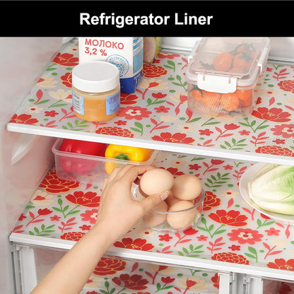 Shelf Liner – Premium Non-Adhesive Cabinet & Drawer Liner for Kitchen – Waterproof Shelf Paper with Modern Pattern – Durable EVA Cabinet Mat – Easy to Cut （11.8" W x 120" L）