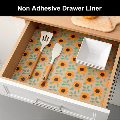Shelf Liner – Premium Non-Adhesive Cabinet & Drawer Liner for Kitchen – Waterproof Shelf Paper with Modern Pattern – Durable EVA Cabinet Mat – Easy to Cut （11.8" W x 120" L）