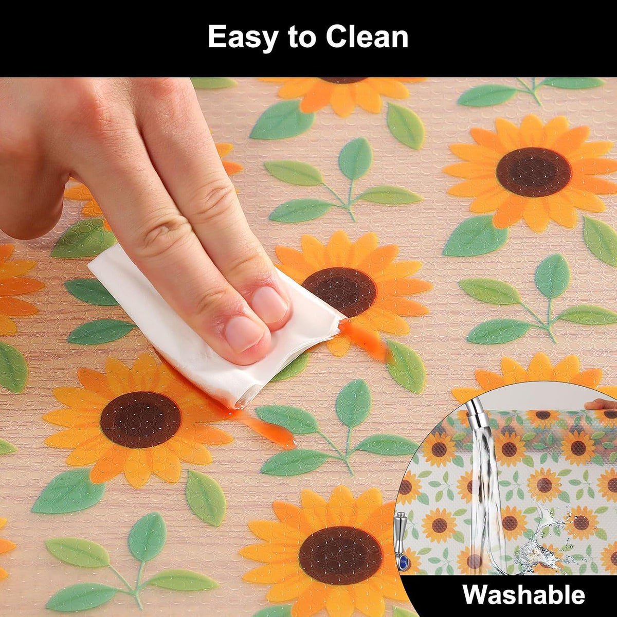 Shelf Liner – Premium Non-Adhesive Cabinet & Drawer Liner for Kitchen – Waterproof Shelf Paper with Modern Pattern – Durable EVA Cabinet Mat – Easy to Cut （11.8" W x 120" L）