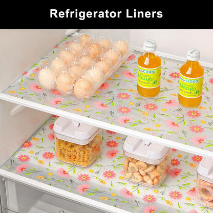 Shelf Liner – Premium Non-Adhesive Cabinet & Drawer Liner for Kitchen – Waterproof Shelf Paper with Modern Pattern – Durable EVA Cabinet Mat – Easy to Cut （11.8" W x 120" L）