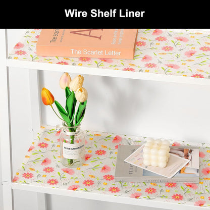 Shelf Liner – Premium Non-Adhesive Cabinet & Drawer Liner for Kitchen – Waterproof Shelf Paper with Modern Pattern – Durable EVA Cabinet Mat – Easy to Cut （11.8" W x 120" L）