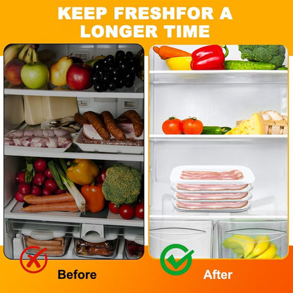 Deli Meat Container for Fridge Stackable Bacon Cheese Container,3-Layer Cold Cuts Storage Containers Transparent Food Storage Boxes For Lunch Meat,Salami(Transparent,Size:3.35*6.3*8.86inch)