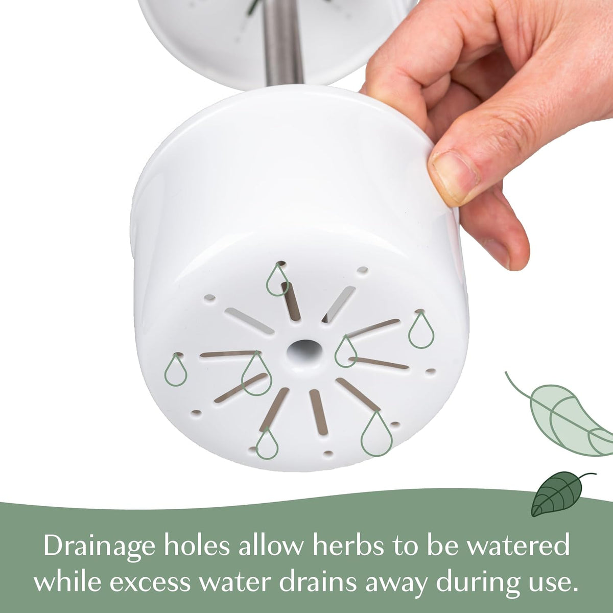 Herb Keeper Preserver, Designed for Optimum Breathable Airflow for Maximum Freshness, Water Line Ensures the Use of the Right Amount of Water, Stores in your Refrigerator