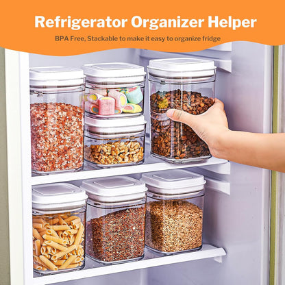 Pop Airtight Food Storage Containers, 8-Piece Canister Set with Lids