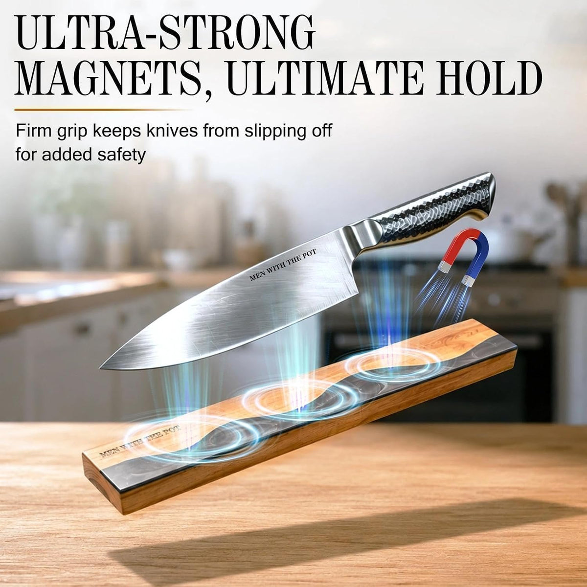 16" Magnetic Knife Holder for Wall, Magnetic Knife Strips
