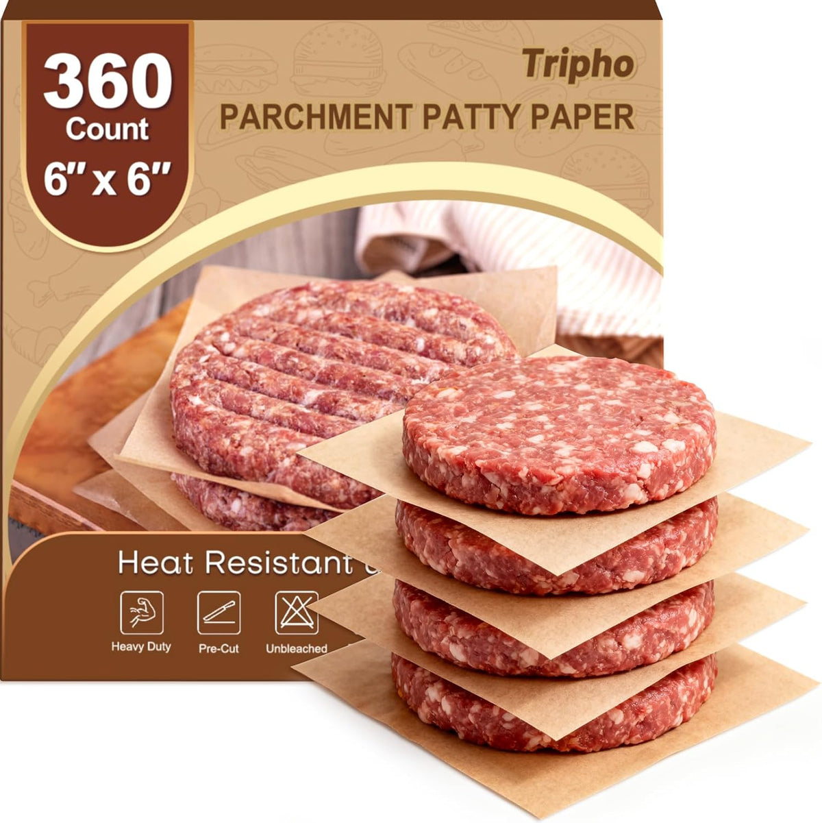 360 Count 12"x 16" Heavy Duty Parchment Paper Sheets for Baking