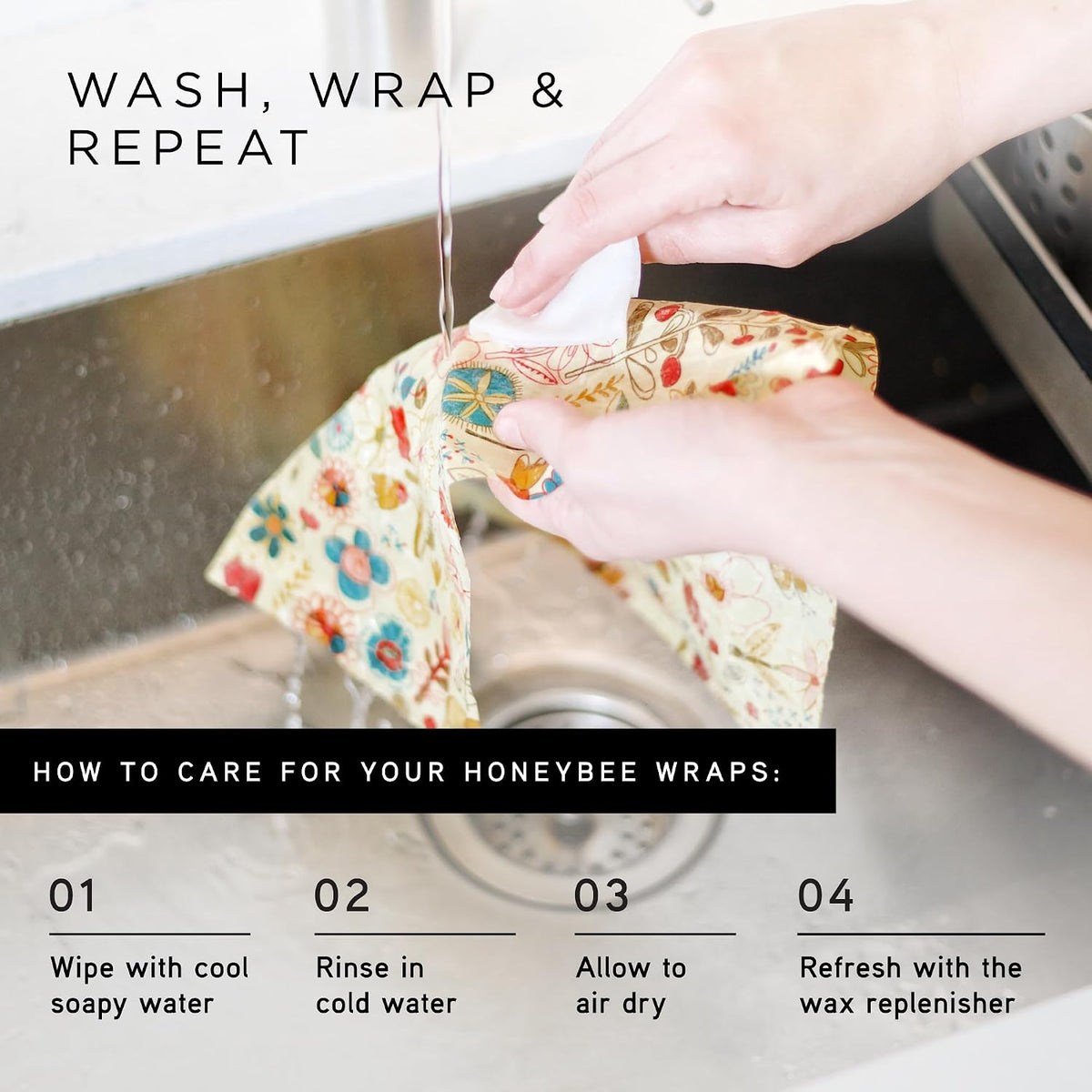 Reusable Beeswax Wraps for Food | | Eco Friendly, Organic, Biodegradable, Plastic Free, Bee's Wrap Bowl Covers and Food Storage | Cling Wrap Alternative