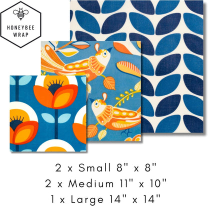 Reusable Beeswax Wraps for Food | | Eco Friendly, Organic, Biodegradable, Plastic Free, Bee's Wrap Bowl Covers and Food Storage | Cling Wrap Alternative