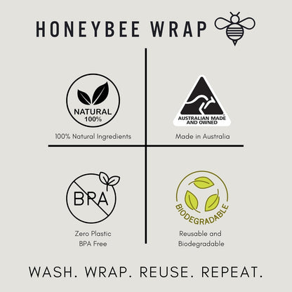 Reusable Beeswax Wraps for Food | | Eco Friendly, Organic, Biodegradable, Plastic Free, Bee's Wrap Bowl Covers and Food Storage | Cling Wrap Alternative