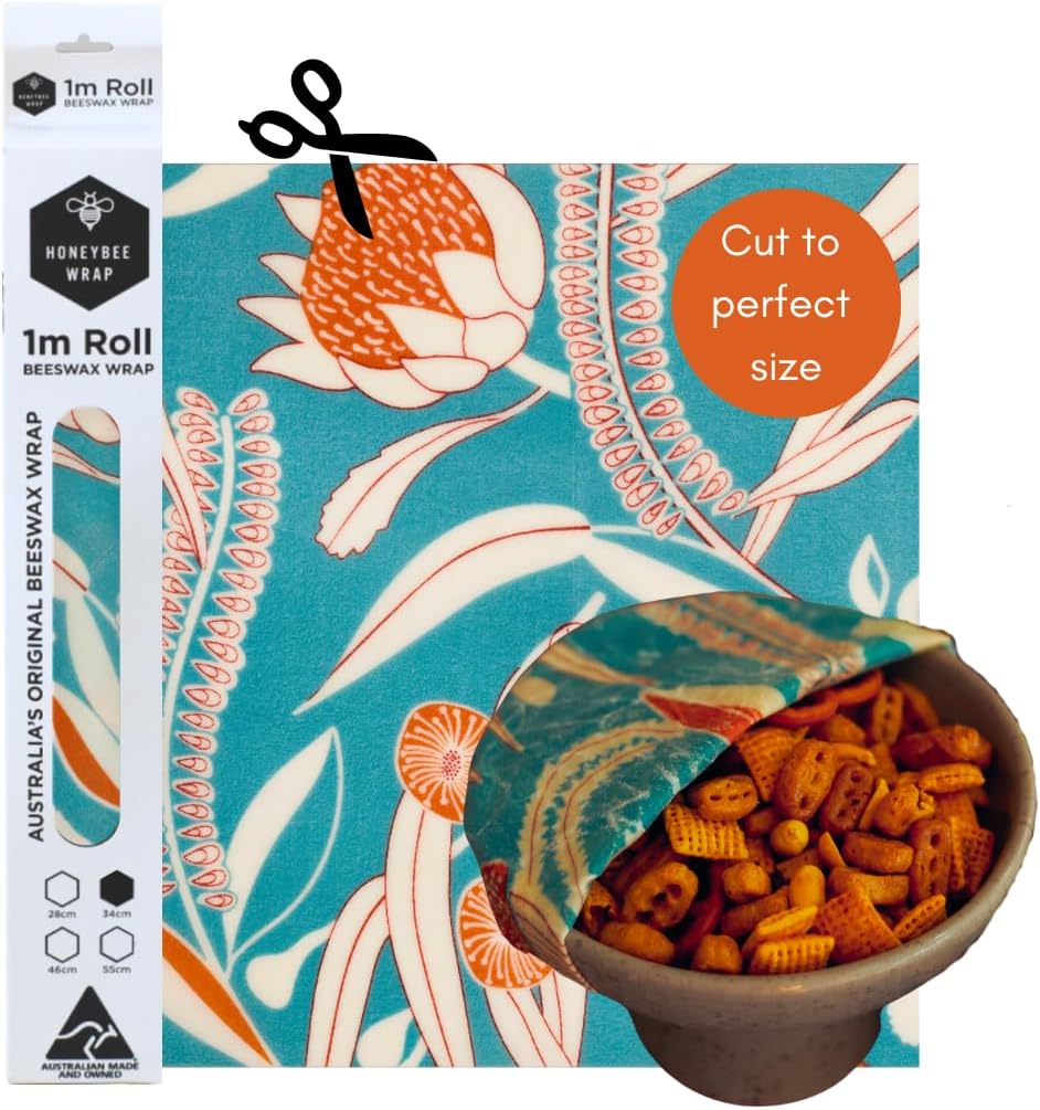 Reusable Beeswax Wraps for Food | | Eco Friendly, Organic, Biodegradable, Plastic Free, Bee's Wrap Bowl Covers and Food Storage | Cling Wrap Alternative