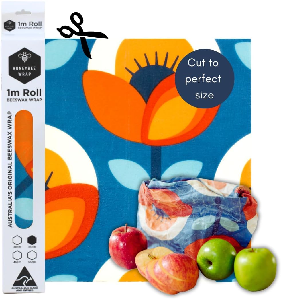 Reusable Beeswax Wraps for Food | | Eco Friendly, Organic, Biodegradable, Plastic Free, Bee's Wrap Bowl Covers and Food Storage | Cling Wrap Alternative