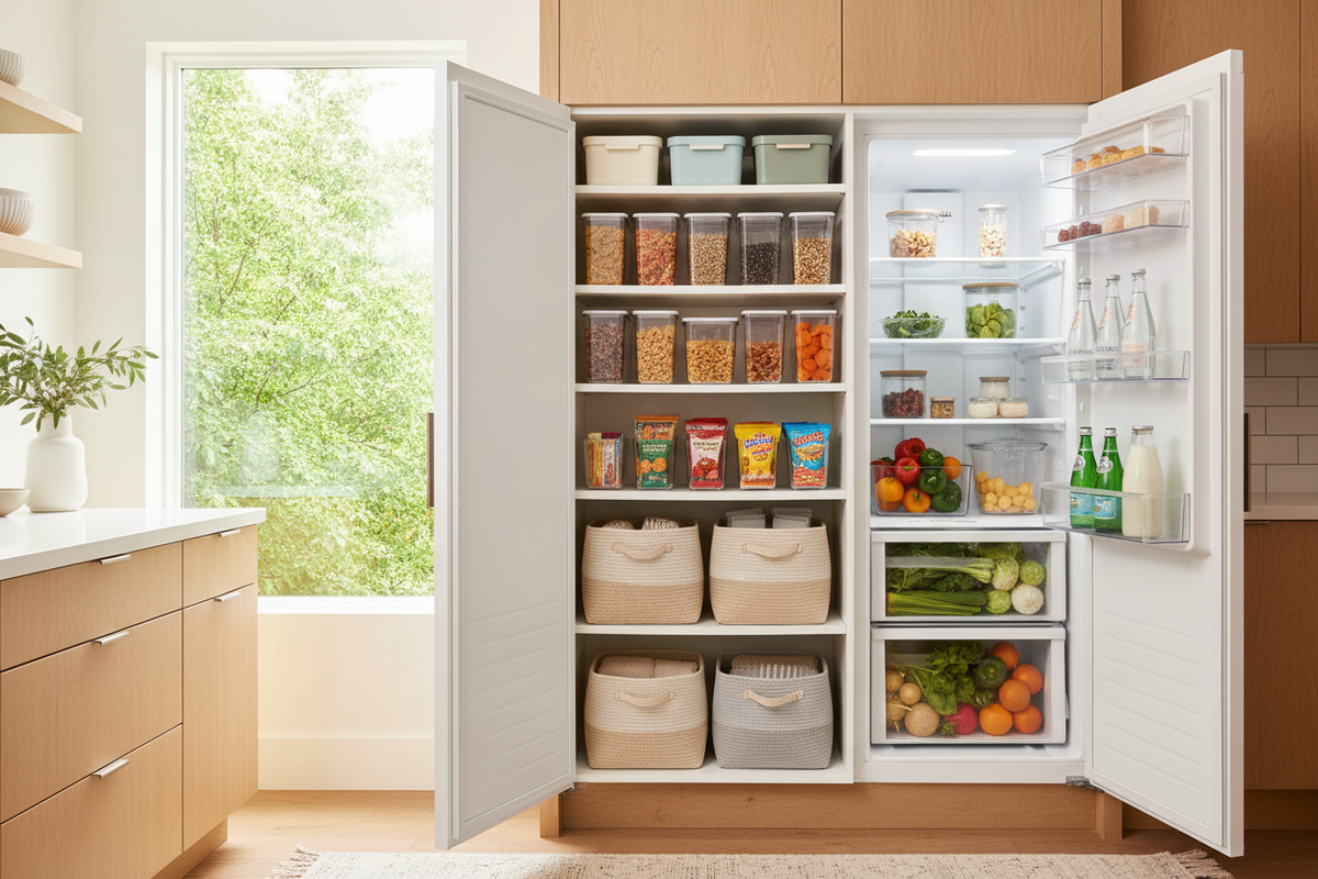 Neat Nest Pantry with Green Window View