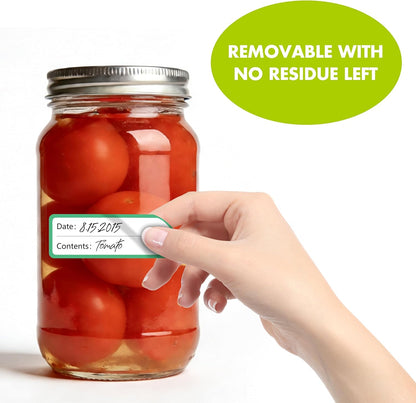 500 Freezer Refrigerator Food Labels Reminder Water Oil Resistant in Roll with Perforation Line,Removable Adhesive