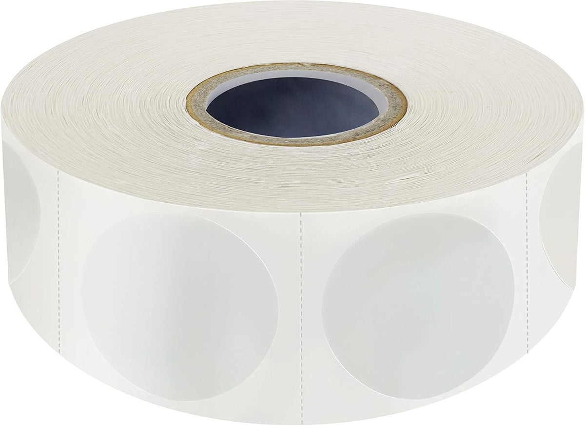 500 PCS Label Protector, Transparent Waterproof Clear Wafer Seal Stickers for Protecting Package Envelope Mail Barcodes, Numbers and Stickers Mega Bundle with Perforation Line in Roll (4 x 2 inch)