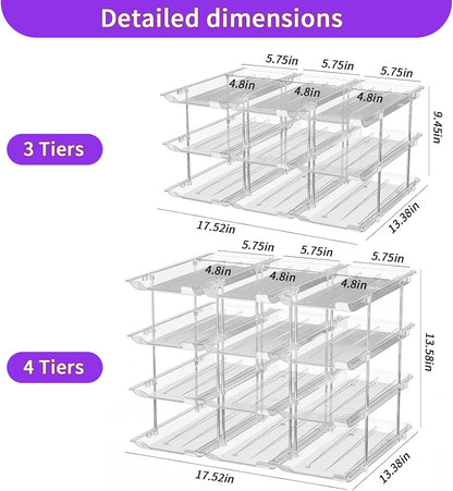 Can Organizer for Pantry, 3-Tier Combinable Can Rack