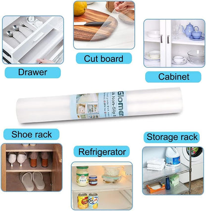 Shelf Liner, Non-Slip Cabinet Drawer Liner, 12 Inches x 20 FT