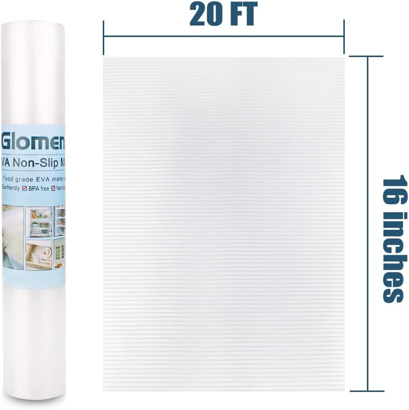 Shelf Liner, Non-Slip Cabinet Drawer Liner, 12 Inches x 20 FT