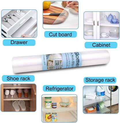 Shelf Liner, Non-Slip Cabinet Drawer Liner, 12 Inches x 20 FT