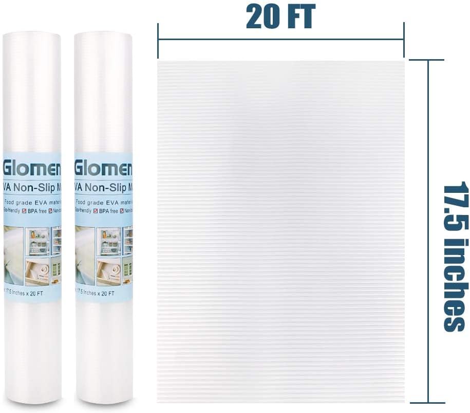 Shelf Liner, Non-Slip Cabinet Drawer Liner, 12 Inches x 20 FT