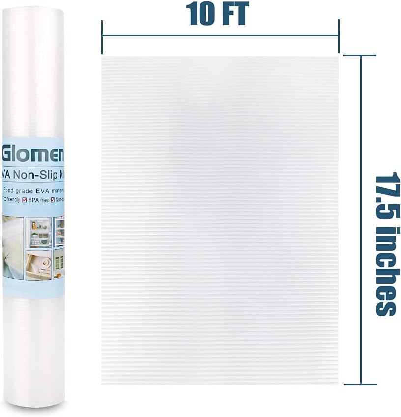 Shelf Liner, Non-Slip Cabinet Drawer Liner, 12 Inches x 20 FT