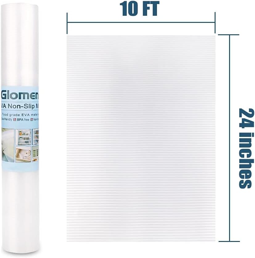 Shelf Liner, Non-Slip Cabinet Drawer Liner, 12 Inches x 20 FT
