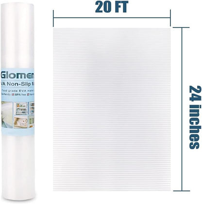 Shelf Liner, Non-Slip Cabinet Drawer Liner, 12 Inches x 20 FT