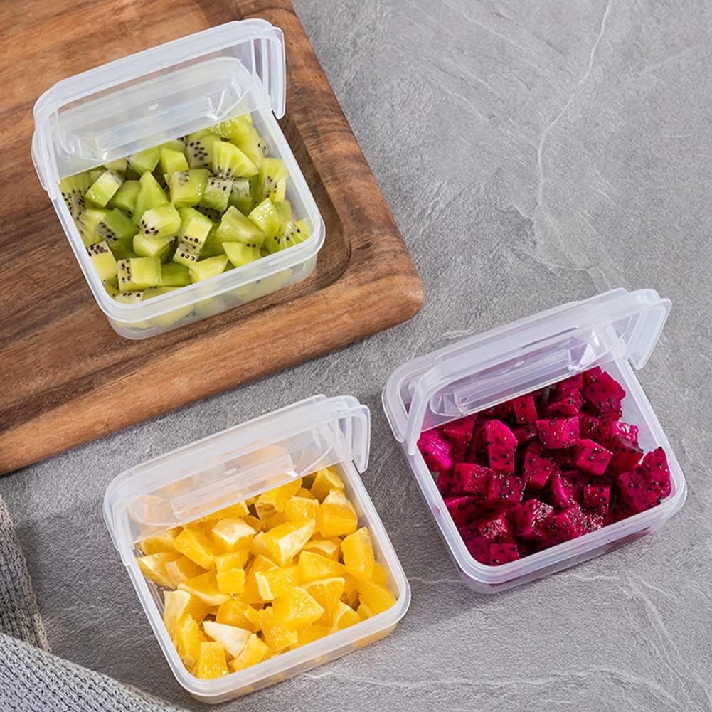 2Pack Sliced Cheese Container for Fridge, Flip Lid Clear Butter Block Cheese Slice Storage Box, Keeps Cheeses Fresh Longer and Delicious, Refrigerator Organizer for Food Grated Cheese-Singles