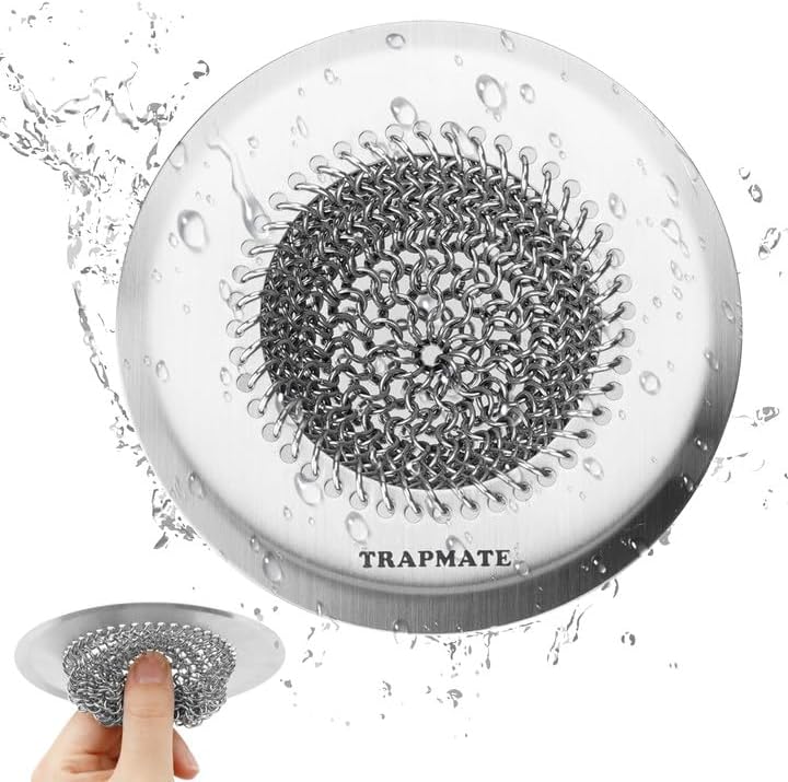 Reversible Kitchen Sink Drain Strainer Basket, Fits Sink & Garbage Disposal