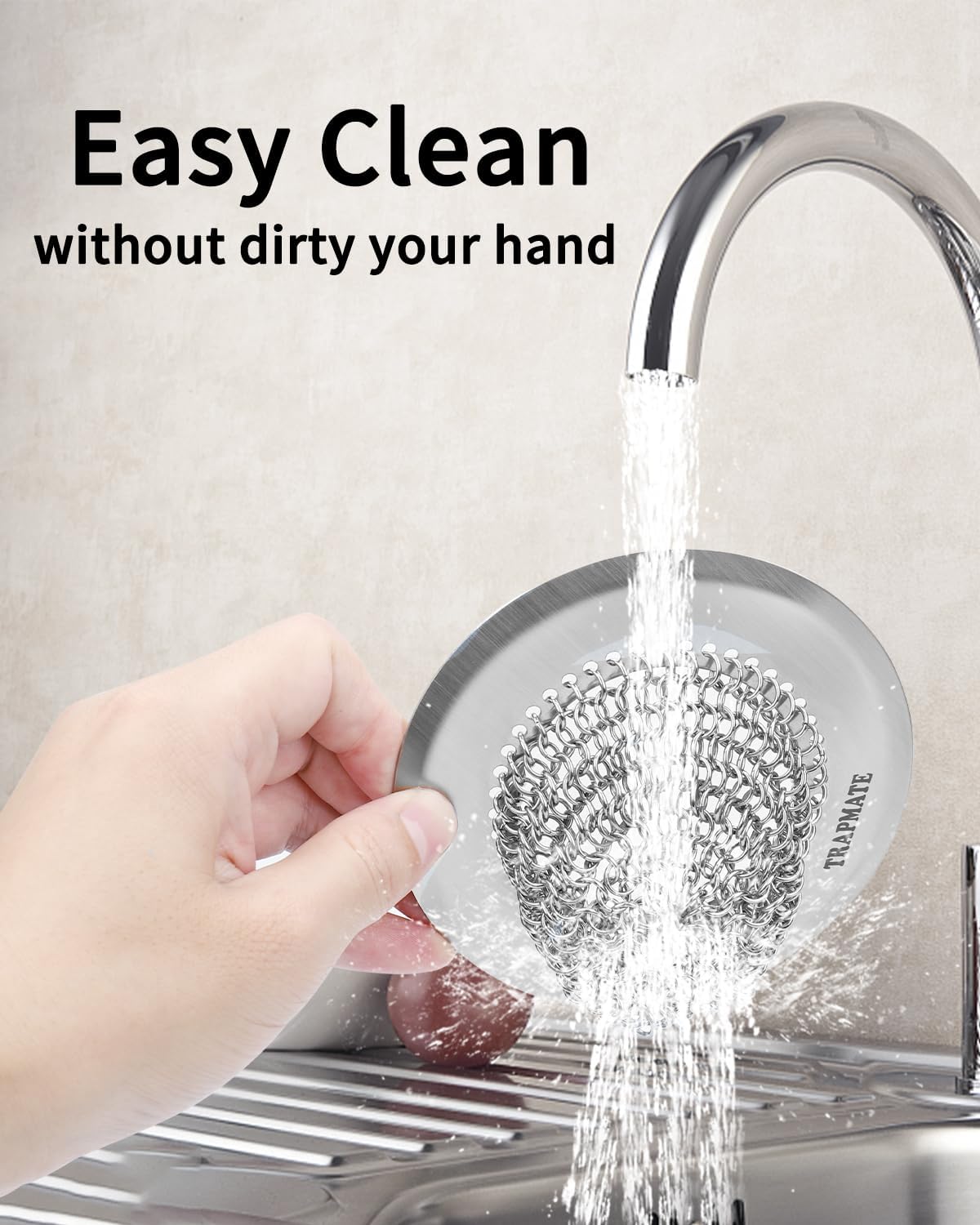 Reversible Kitchen Sink Drain Strainer Basket, Fits Sink & Garbage Disposal