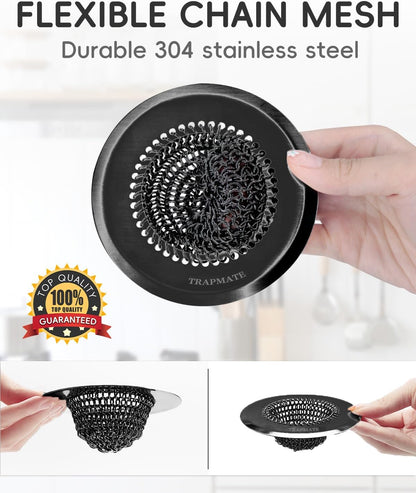 Reversible Kitchen Sink Drain Strainer Basket, Fits Sink & Garbage Disposal